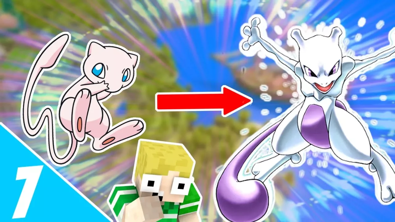 Dansk Minecraft - Pixelmon #7: MEW UDVIKLER SIG!!