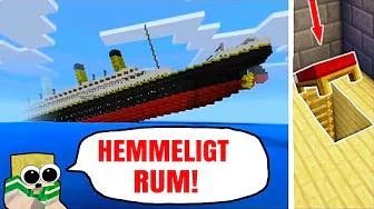 FINDER HEMMELIGT RUM PÅ TITANIC!! - Dansk Minecraft Titanic #3