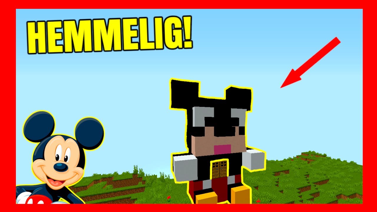 😲MICKEY MOUSE HEMMELIGE BASE!!😲 - Dansk Minecraft