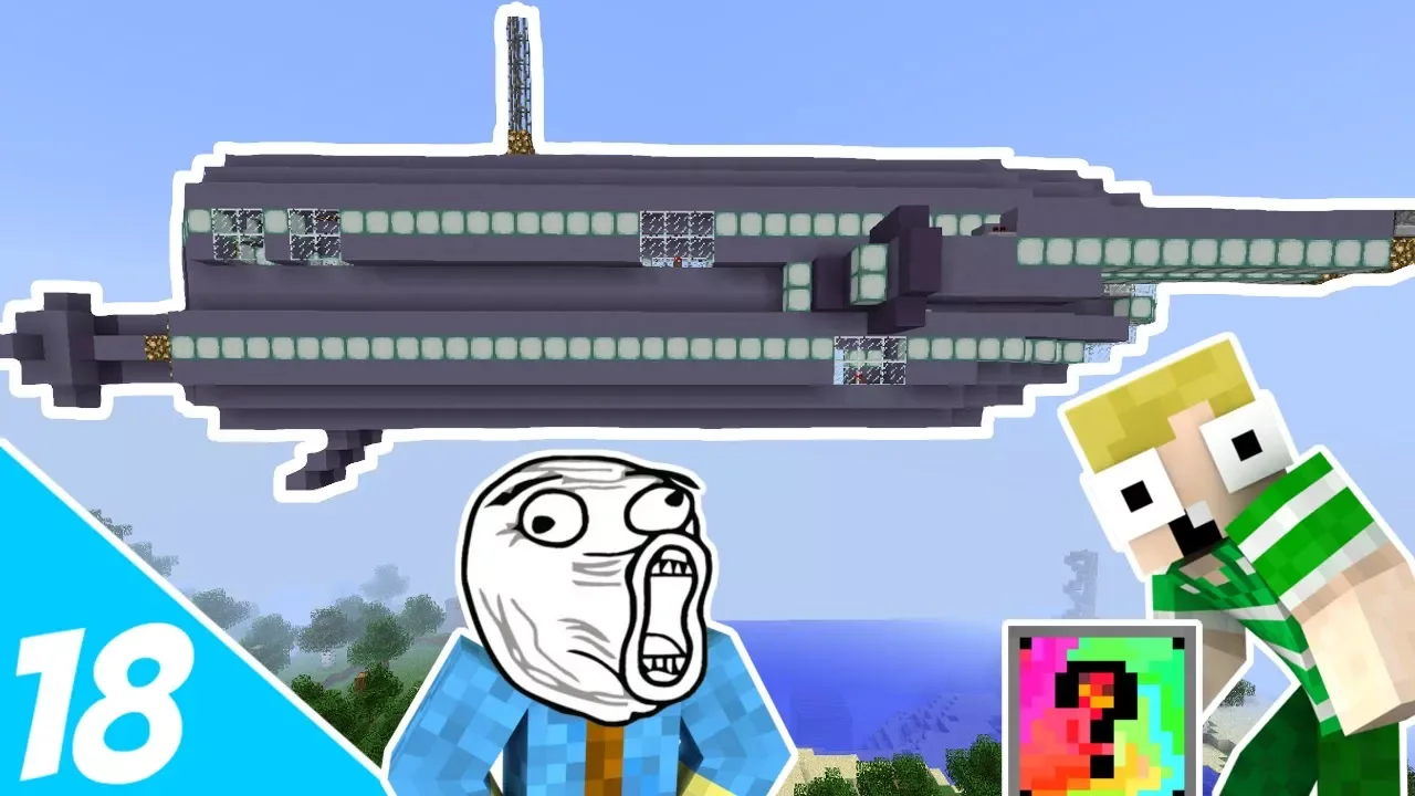 Dansk Minecraft - LuckyBlock Verden #18: ET RUM SKIB!!