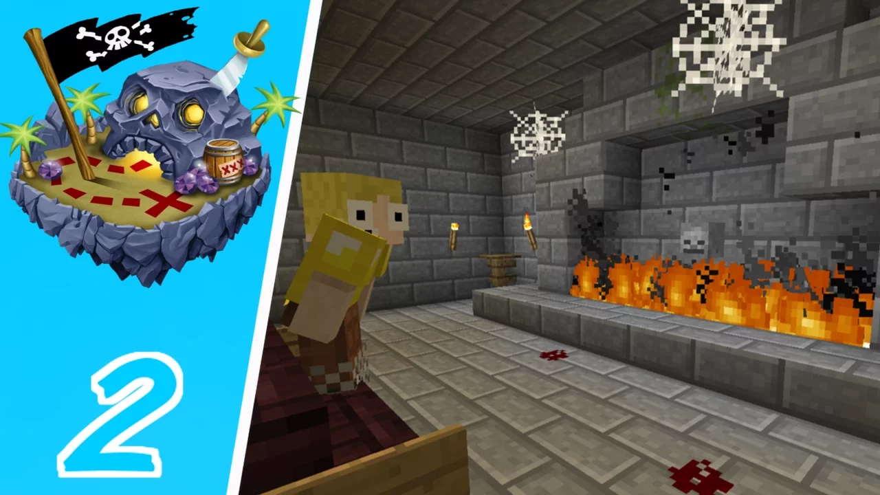 Dansk Minecraft - Døds Øen #2: UHYGGELIGT SLOT!!