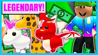 FÅR LEGENDARY PETS!! | Dansk Roblox - Adopt Me