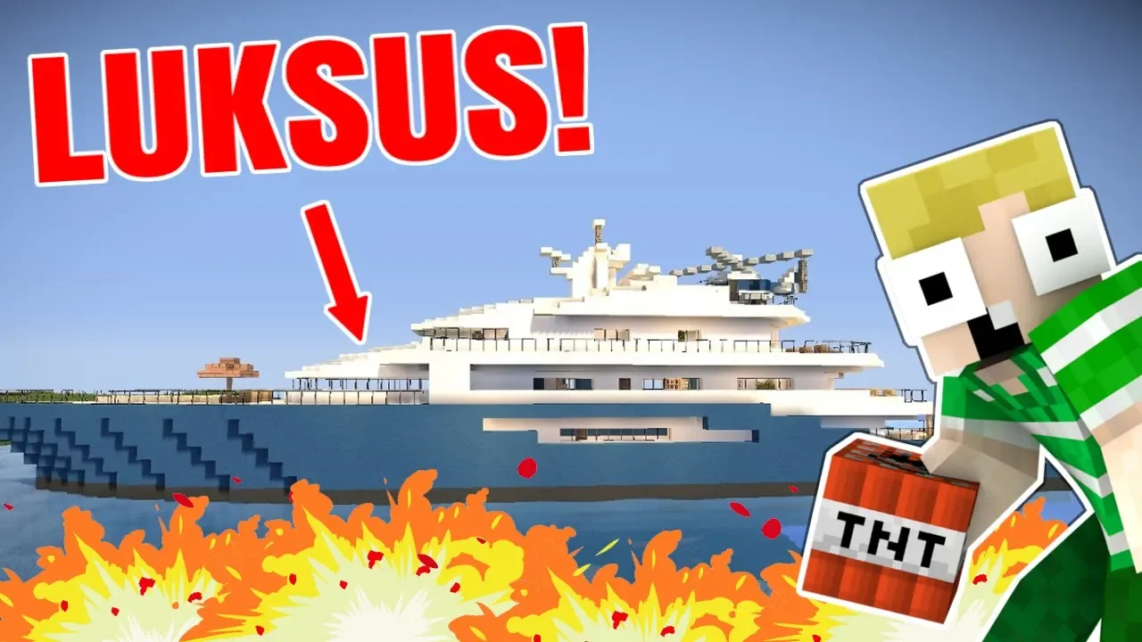 KÆMPE LUKSUS BÅD!! - Dansk Minecraft