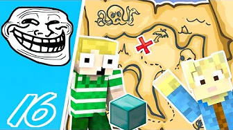 Dansk Minecraft - Trolling #16: SKATTE JAGT TROLL!!