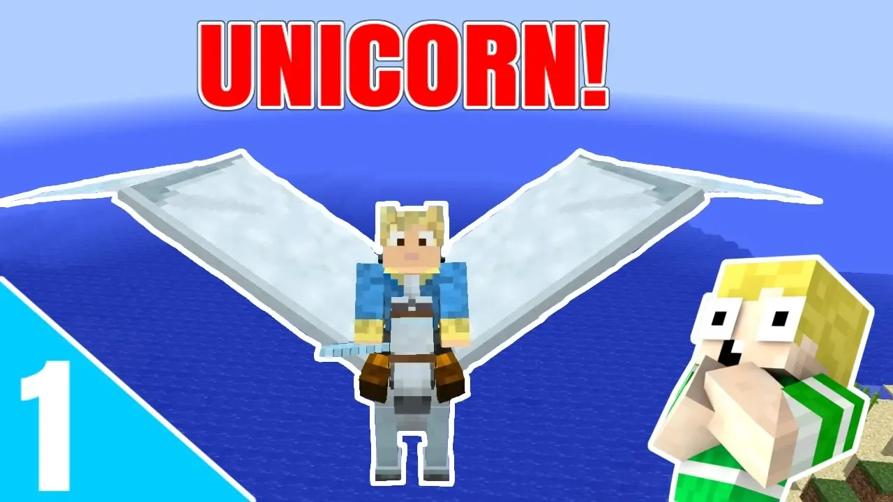 Dansk Minecraft - UNICORN DER FLYVER!!