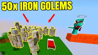 VINDER BEDWARS MED 50 IRON GOLEMS!! - Dansk Minecraft