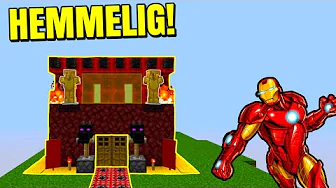 😲IRON MAN'S HEMMELIGE BASE!!😲 - Dansk Minecraft