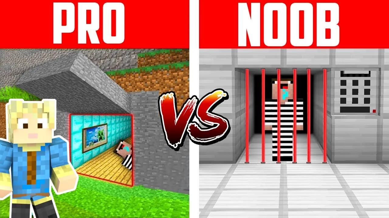 PRISON ESCAPE!! - Noob Vs Pro (Dansk Minecraft)