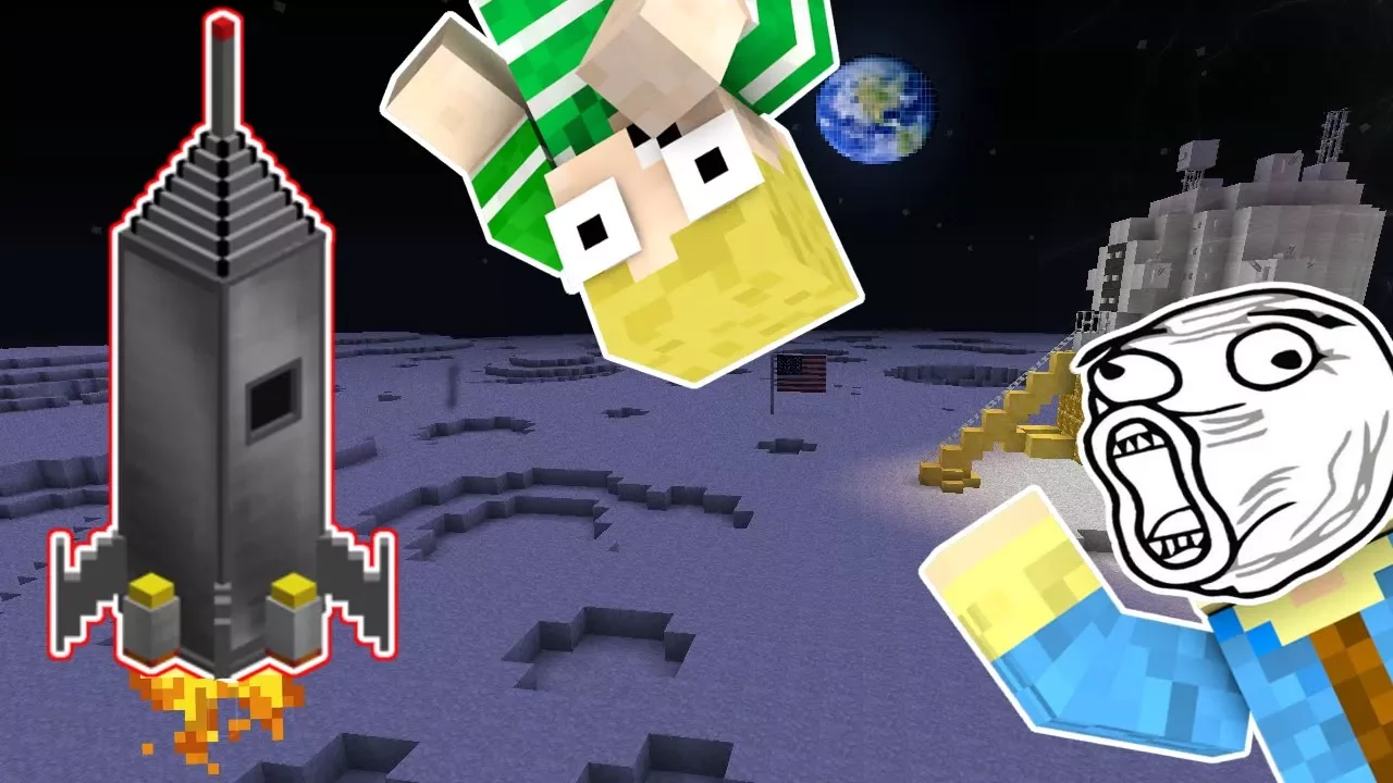 Dansk Minecraft - Lucky Blocks #51: EN RUM RAKET!!