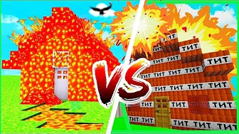 LAVA HUS vs TNT HUS // Dansk Minecraft
