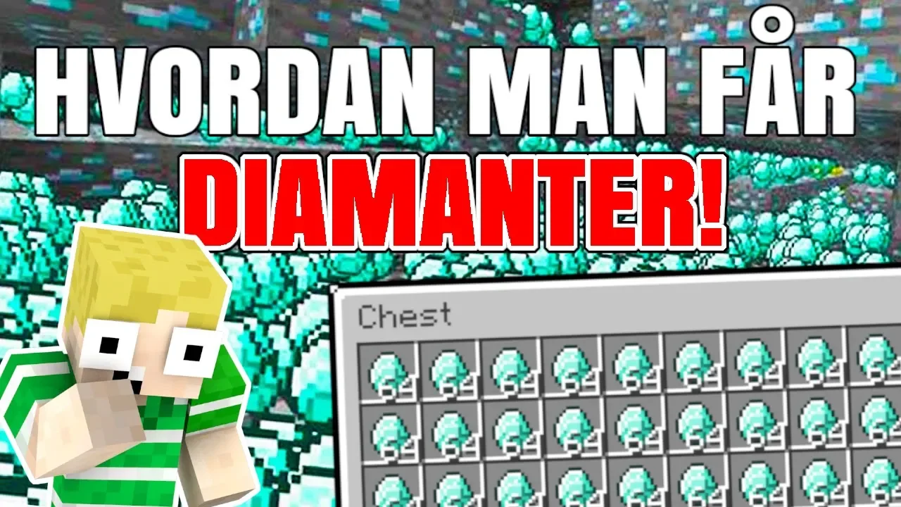 GRATIS DIAMANTER TRICK!! - Dansk Minecraft