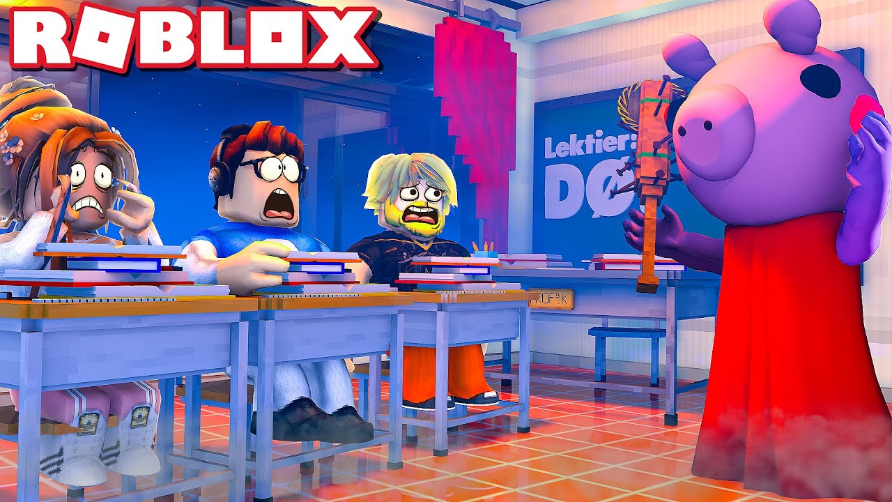 PIGGY er efter os PÅ SKOLEN! *NYT CHAPTER 5* :: Roblox Piggy Dansk