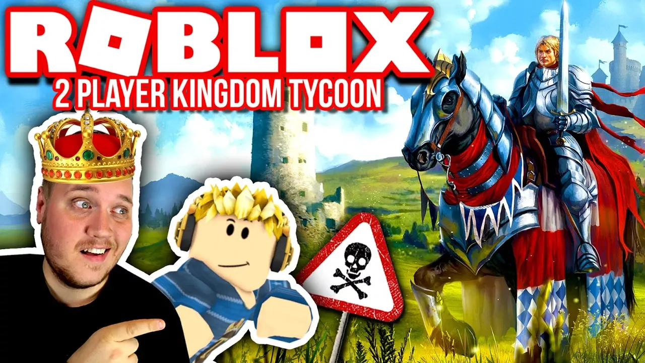 KONG VERCINGER OG DRONNING TORTENSKJOLD :: 2 Player Kingdom Tycoon - DEL 2 - Dansk Roblox