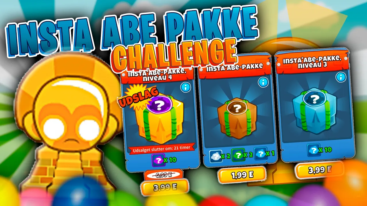 KØBER INSTA ABE PAKKER *CHALLENGE* :: Bloons TD 6 Dansk