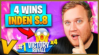 SIDSTE WINS INDEN SÆSON 8! *GRINER😂GAMES* :: Fortnite Dansk