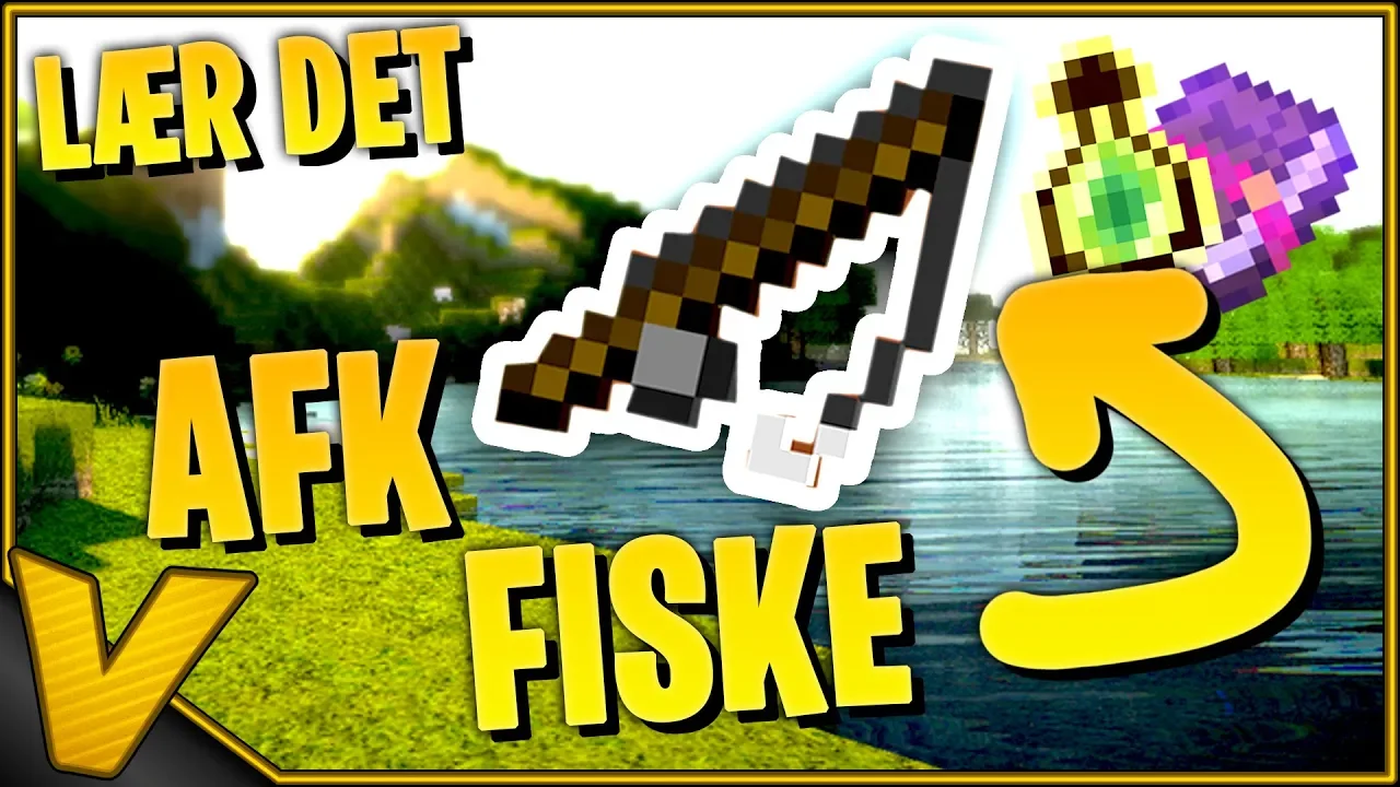 Dansk Minecraft - LÆR DET: AFK FISKEFARM - XP og Enchantede bøger