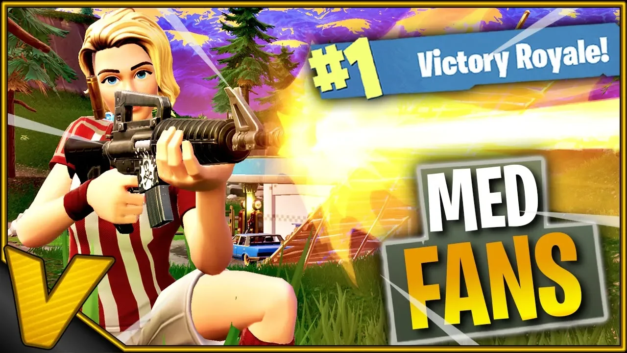 FAN FÅR SIT FØRSTE WIN - SPILLER MED FANS :: Fortnite Dansk