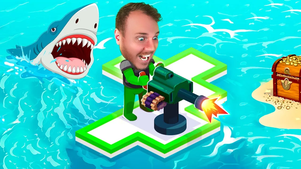 Jeg BYGGEDE den BEDSTE TØMMERFLÅDE m. VÅBEN PÅ!