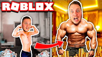 SÅ 💪 STÆRK OG RIG 🤑 BLEV JEG PÅ *1½ TIME*  :: Roblox Lifting Simulator Dansk