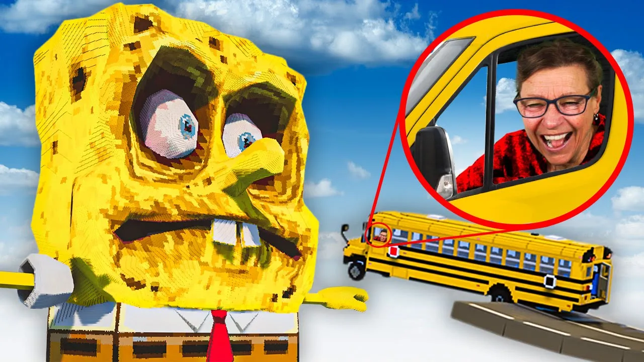 BILER & MORcinger vs. Cursed SVAMPEBOB :: Kaster KRUSTY CRAB Burger! 🍔