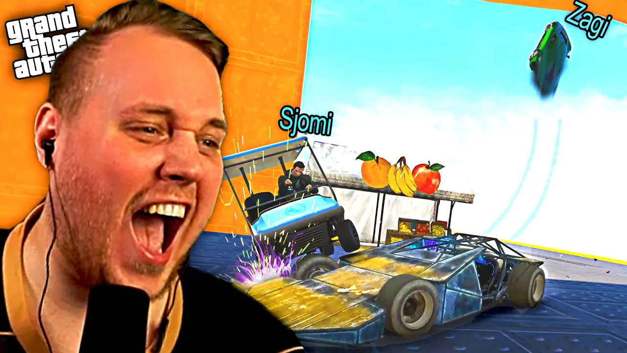 OG SÅ RØG ZAGI UD AF BANEN! 😂 *GRINEFLIP RÆS* 🤣 :: GTA V Dansk