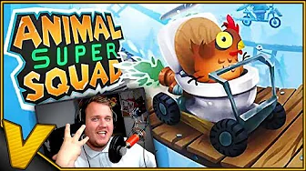 KYLLING I RAKET BADEKAR?! :: Animal Super Squad Dansk