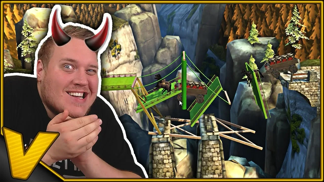 BYGGER DÅRLIG BRO MED VILJE! 👺:: Bridge Constructor: Medieval