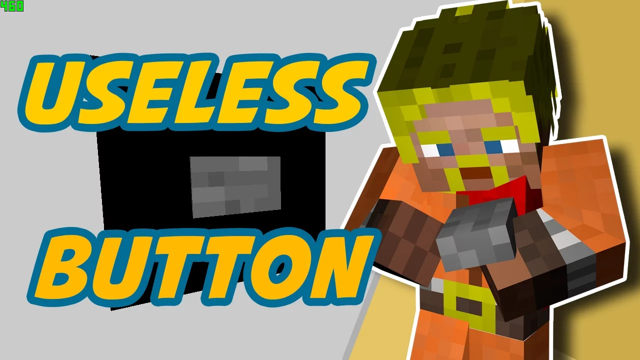 Dansk Minecraft :: The Useless Button - SMIDT på SINDSSYGE HOSPITAL?!