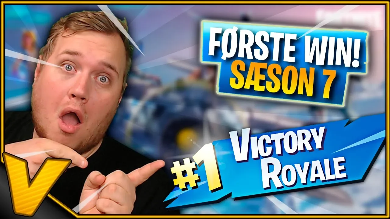 REAGERER PÅ SÆSON 7 *FØRSTE WIN* :: Fortnite Dansk