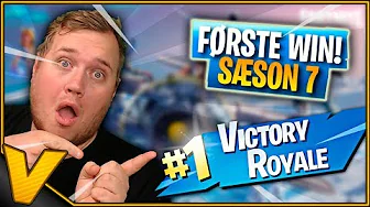 REAGERER PÅ SÆSON 7 *FØRSTE WIN* :: Fortnite Dansk