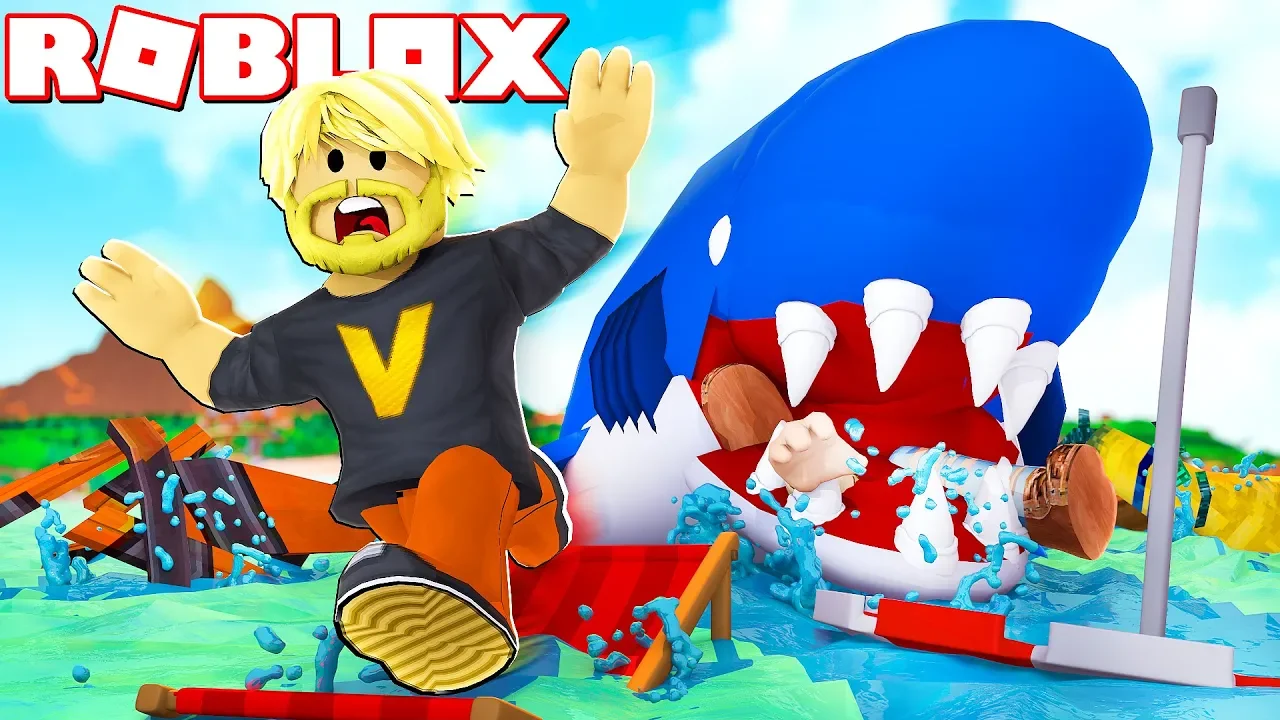 NÆSTEN SPIST AF EN HAJ?! *ESCAPE SUMMER CAMP* :: Dansk Roblox Obby