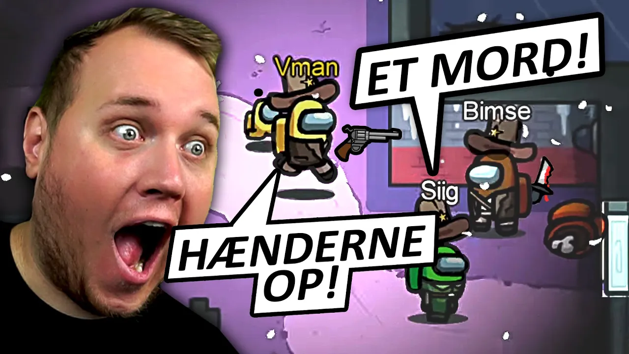 Jeg var SHERIF.. FANDT ET MORD! *SHERIF MOD* :: Among Us dansk
