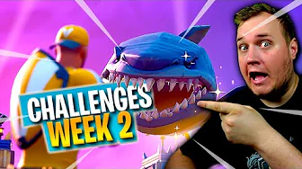 🦈 HAJER BLANDER SIG I CHALLENGES! *WEEK 2* :: Fortnite Dansk