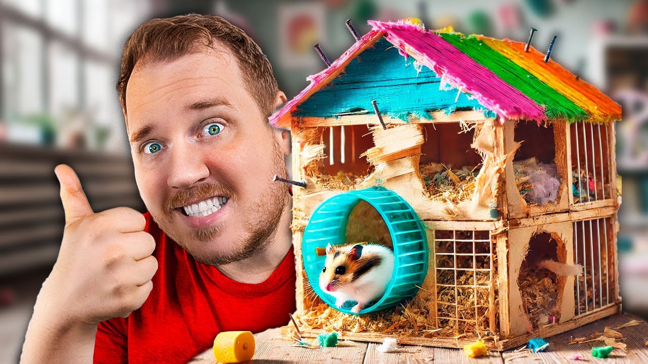 Hvad synes du om mit Hjemmelavet HAMSTER HUS? 🐹