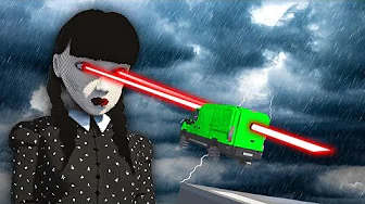 BILER vs. WEDNESDAY ADDAMS :: INGEN Farver Tilladt, KUN LASER!