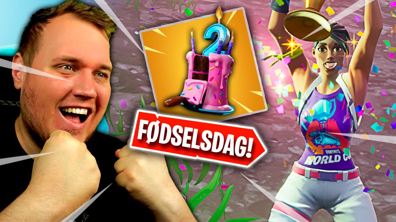 🏆 VINDER M. WORLD CUP SKIN 🎁 *FØDSELSDAG CHALLENGES* :: Fortnite Dansk
