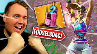🏆 VINDER M. WORLD CUP SKIN 🎁 *FØDSELSDAG CHALLENGES* :: Fortnite Dansk