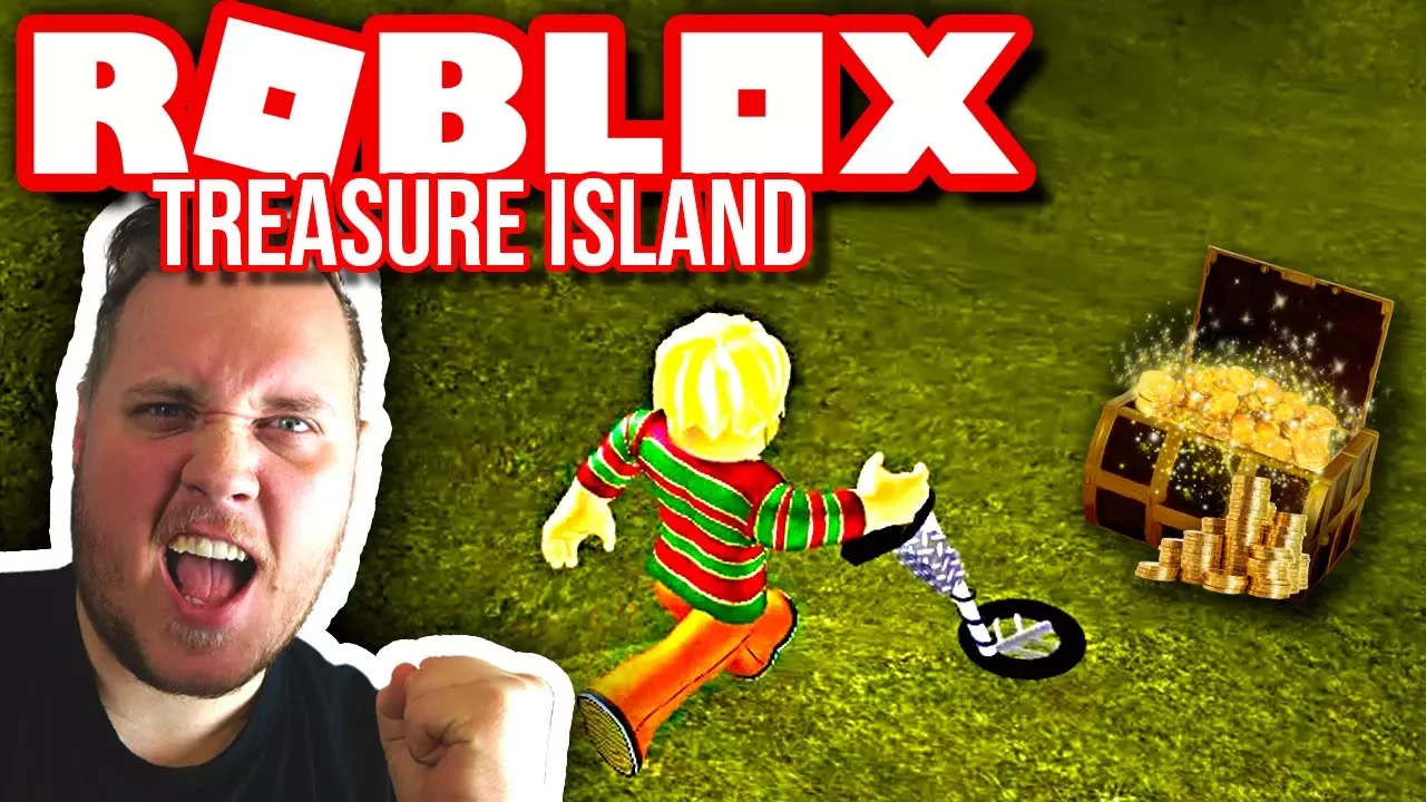 FINDER SKATTE MED METALDETEKTOR! 💰 :: Roblox Treasure Island Dansk