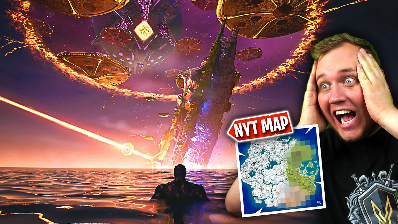 Reagerer på *CHAPTER 2 END EVENT* MAP FLIPPED i Fortnite