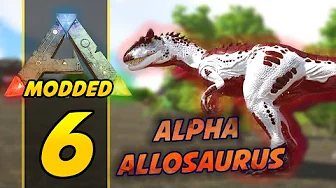 JAGTEN PÅ ALPHA ALLOSAURUS BANDEN :: Dansk ARK Survival Evolved Modded #6