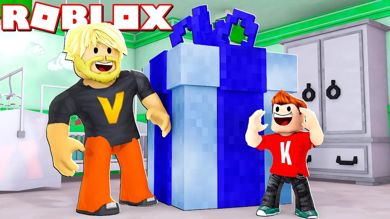 GIVER MIN SØN KÆMPE GAVE! 🎁 :: Roblox Adopt Me! Dansk