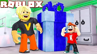 GIVER MIN SØN KÆMPE GAVE! 🎁 :: Roblox Adopt Me! Dansk