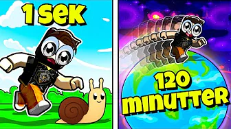 Roblox, MEN hvert SEKUND får jeg +1 SPEED!