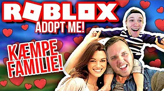 KÆMPE FAMILIE - FULD AF KÆRLIGHED! :: Dansk Roblox Adopt Me!