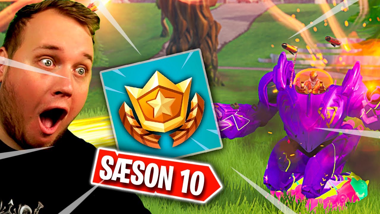 REAGERER PÅ SÆSON 10 + BATTLEPASS! *STYRE KAMP ROBOT?!* :: Fortnite Dansk