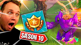 REAGERER PÅ SÆSON 10 + BATTLEPASS! *STYRE KAMP ROBOT?!* :: Fortnite Dansk