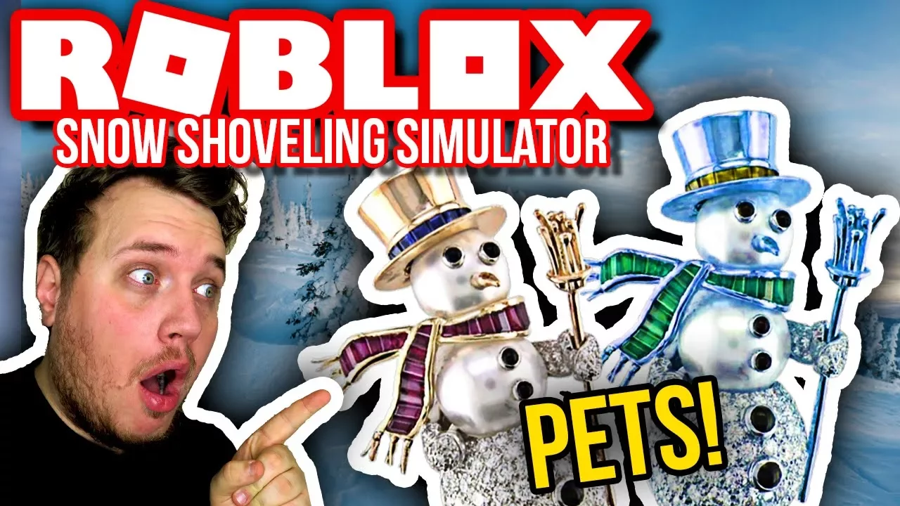 PETS: DIAMANT- OG GULD SNEMÆND! 🤑❄🤑 :: Snow Shoveling Simulator Ep. 5  - Dansk Roblox