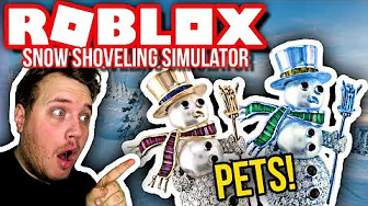 PETS: DIAMANT- OG GULD SNEMÆND! 🤑❄🤑 :: Snow Shoveling Simulator Ep. 5  - Dansk Roblox