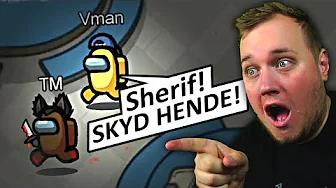 900 IQ KLOGERE end SHERIFFEN! 🧠 :: Among Us Sherif Mod dansk