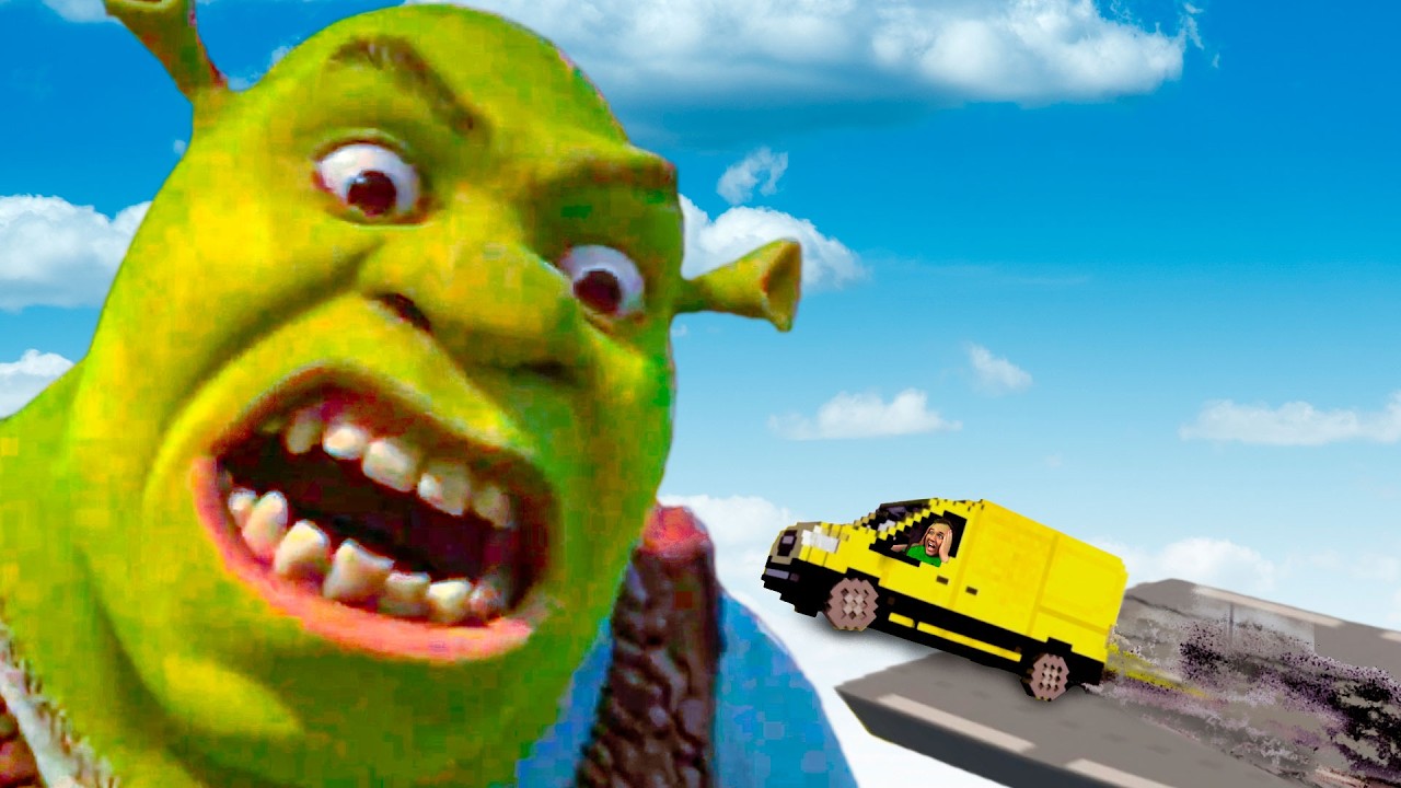 Biler vs. Shrek :: Og ÆSEL eksploderer!